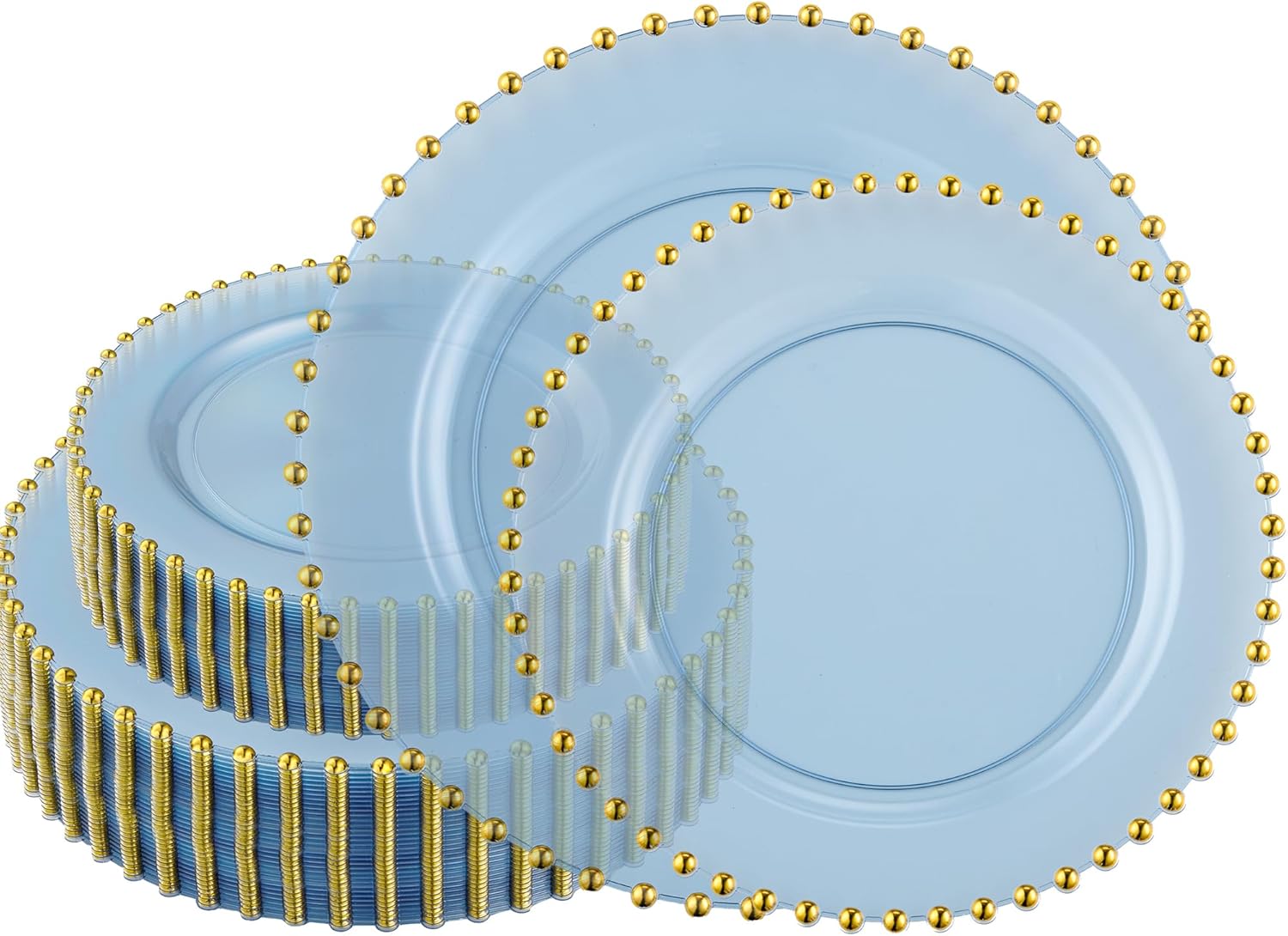 Elegant 128 Piece Combo Plastic Dinner Plates for Any Occasion