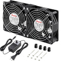 Wathai 240mm x 38mm Dual 120mm AC Fan with Variable Speed - Powerful