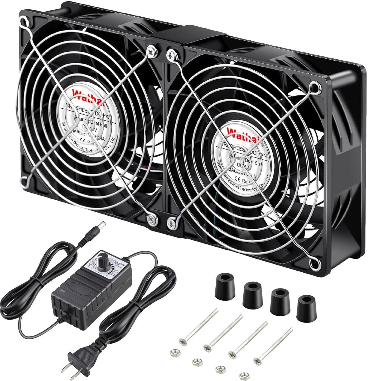 Wathai 120mm 240mm x 38mm Computer Fan for Powerful Cooling