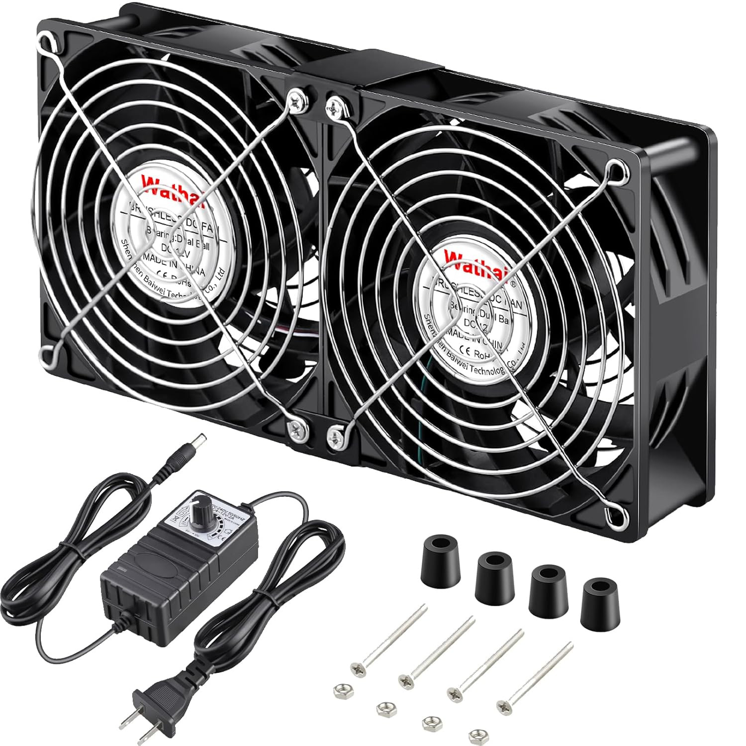 Wathai 120mm 240mm x 38mm Computer Fan for Powerful Cooling