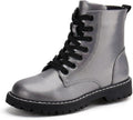 Kids Ankle Boots for Boys and Girls - Side Zipper Lace Up Boots