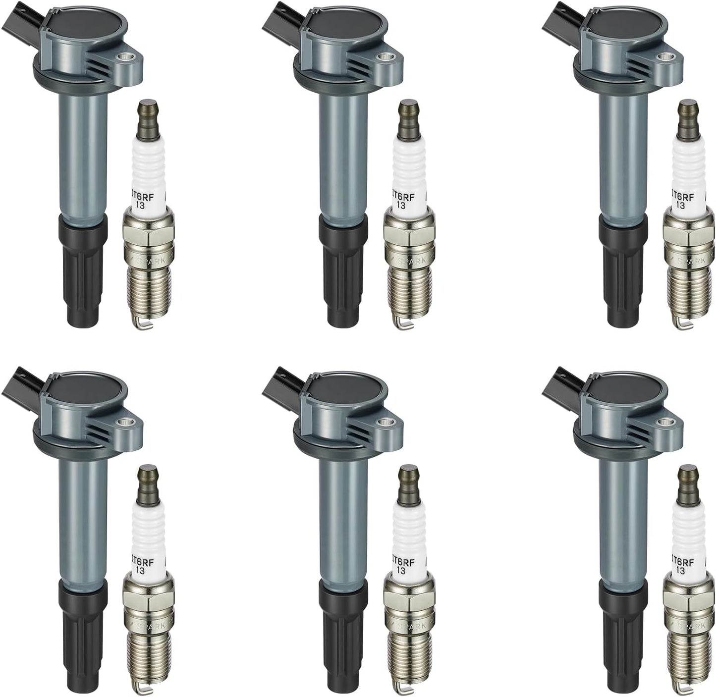 BDFHYK Ignition Coil Pack and Iridium Spark Plugs for V6 Engines