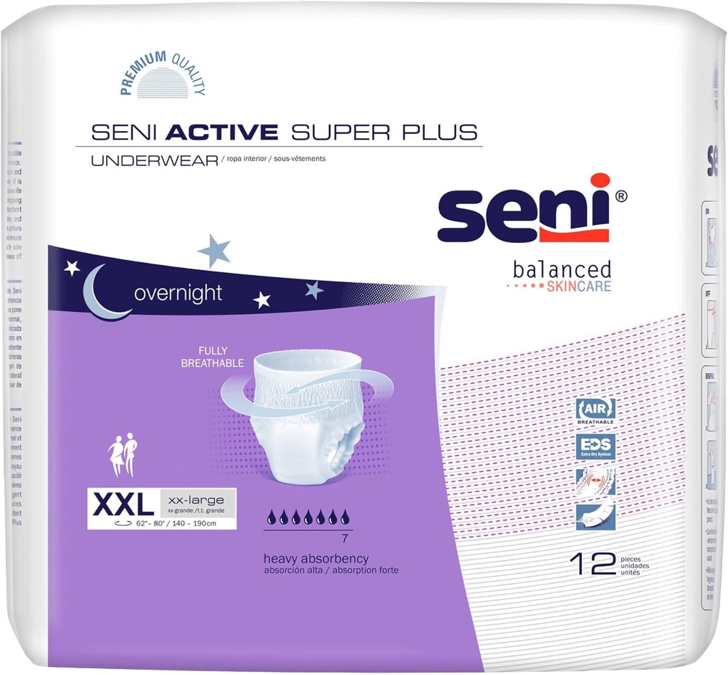Seni Active Super Plus Unisex Adult Incontinence Underwear