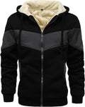 Men's Winter Fleece Thermal Jacket Sherpa Lined Hoodie - Warm and Soft