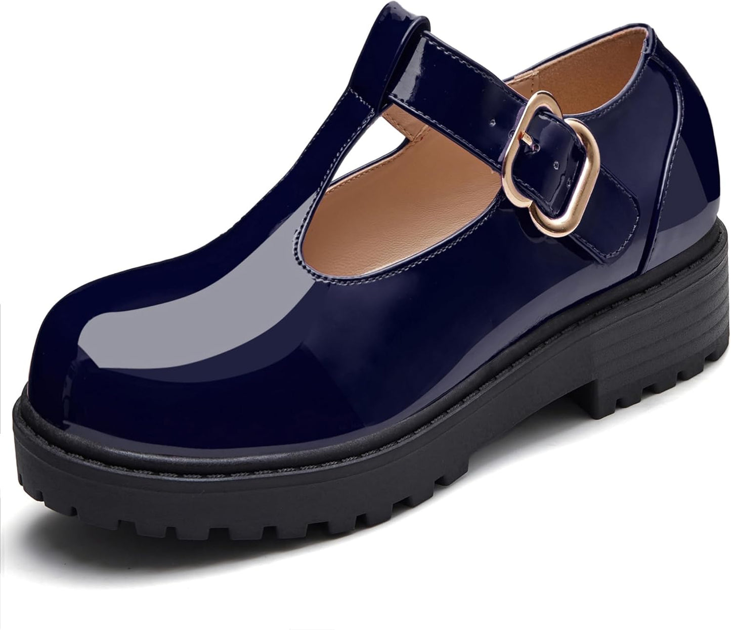 Coutgo Girls Mary Jane Dress Shoes for School Uniforms and Play