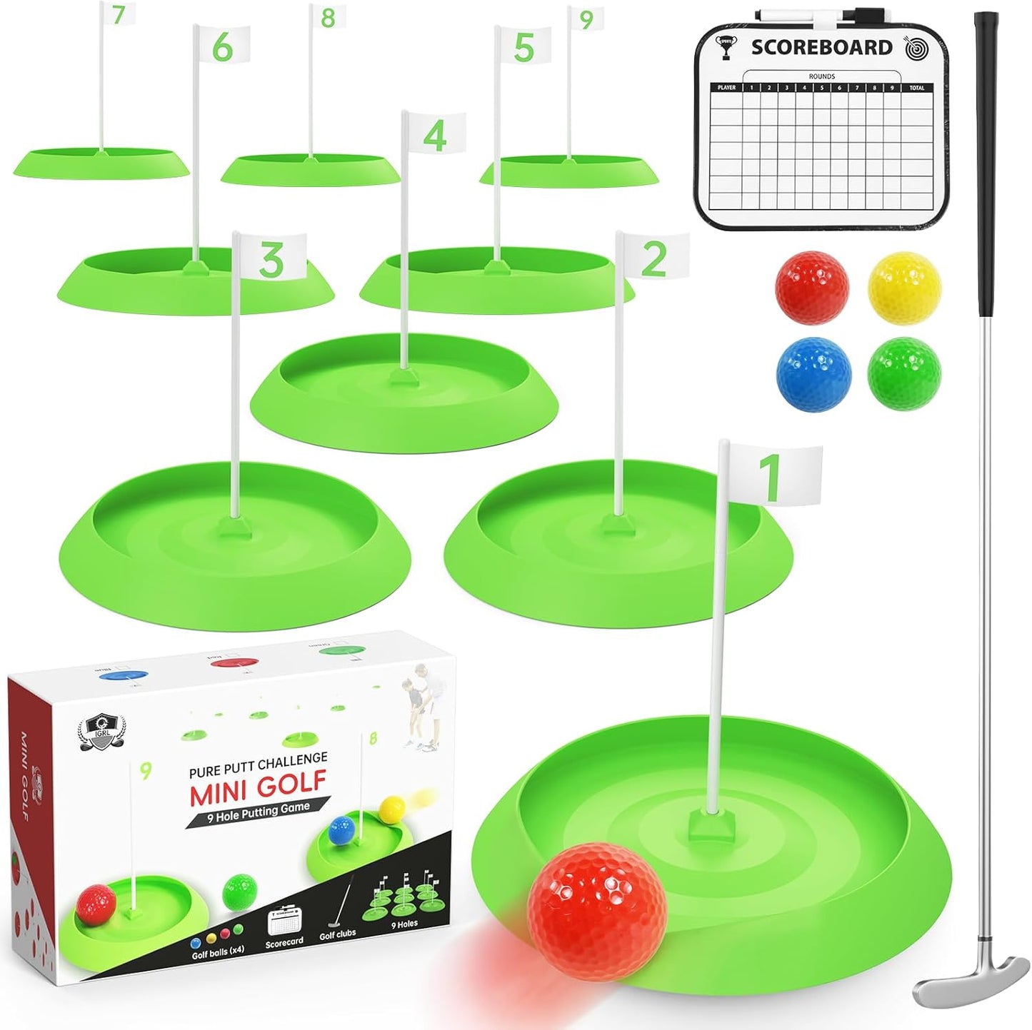 Mini Golf Game Set for Adults - Create Your Own Indoor Course