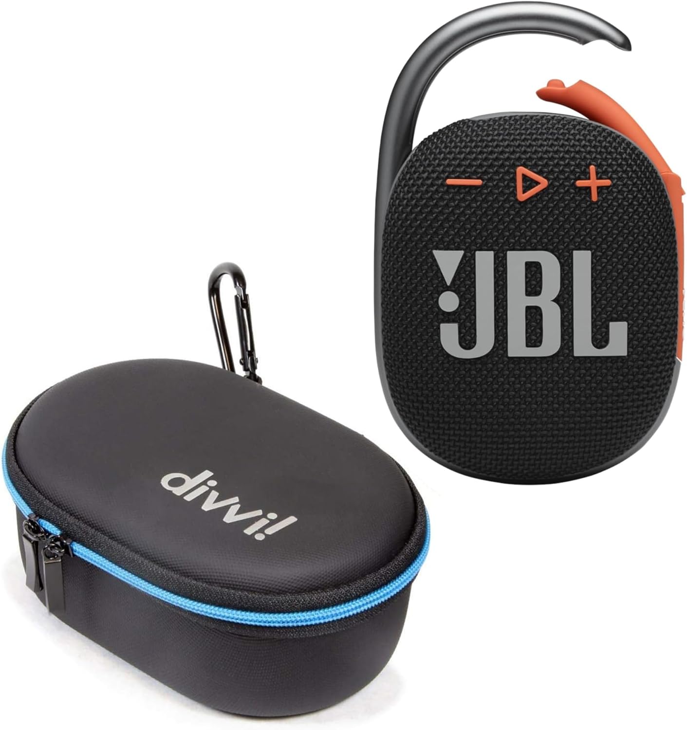 JBL Clip 4 Portable Bluetooth Speaker Bundle with Hardshell Case