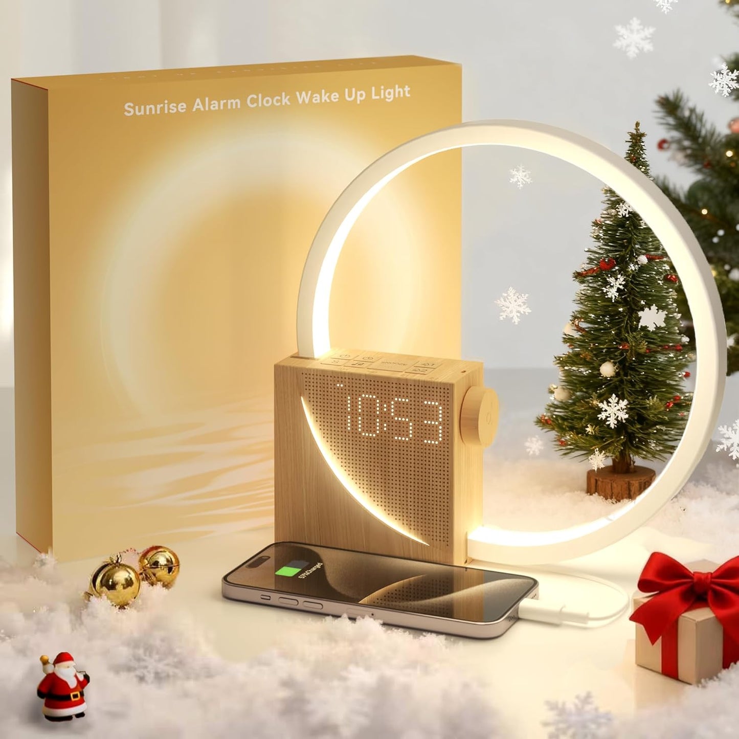 Vivilumens Sunrise Alarm Clock with Sound Machine for Relaxation