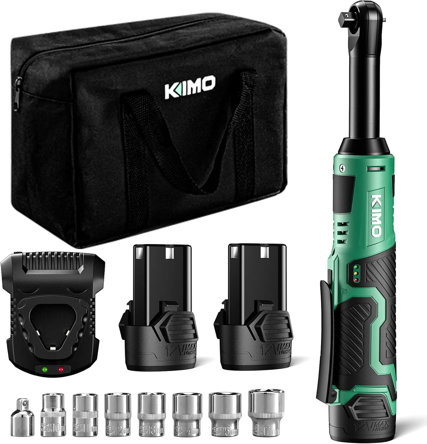 KIMO 3/8 Inch Extended Electric Ratchet Wrench Set Review
