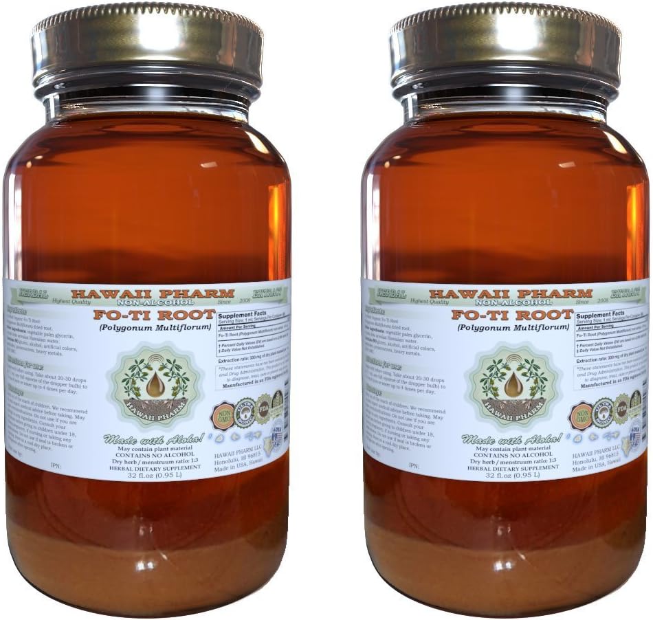 Organic Fo-Ti Root Alcohol-Free Liquid Extract for Wellness
