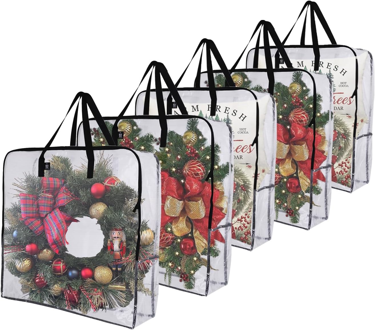 VENO Wreath Storage Bags - Perfect for Holiday Decorations