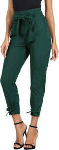 GRACE KARIN Womens High Waist Paper Bag Pencil Pants - Comfortable Fit