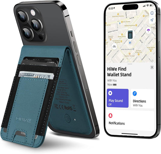 HiWe MagSafe Wallet Stand with Find My and Anti-Lost Features
