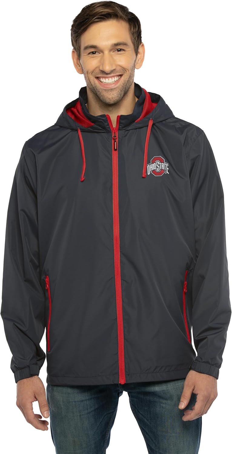 Men's Collegiate Premium Lightweight Packable Wind Jacket