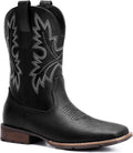 Lumeheel Cowboy Boots for Men - Classic Western Embroidered Square Toe