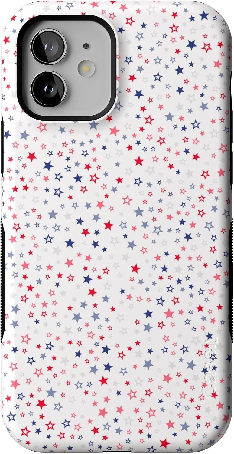 Casely iPhone 12/12 Pro Case - Seeing Stars in Red, White & Blue