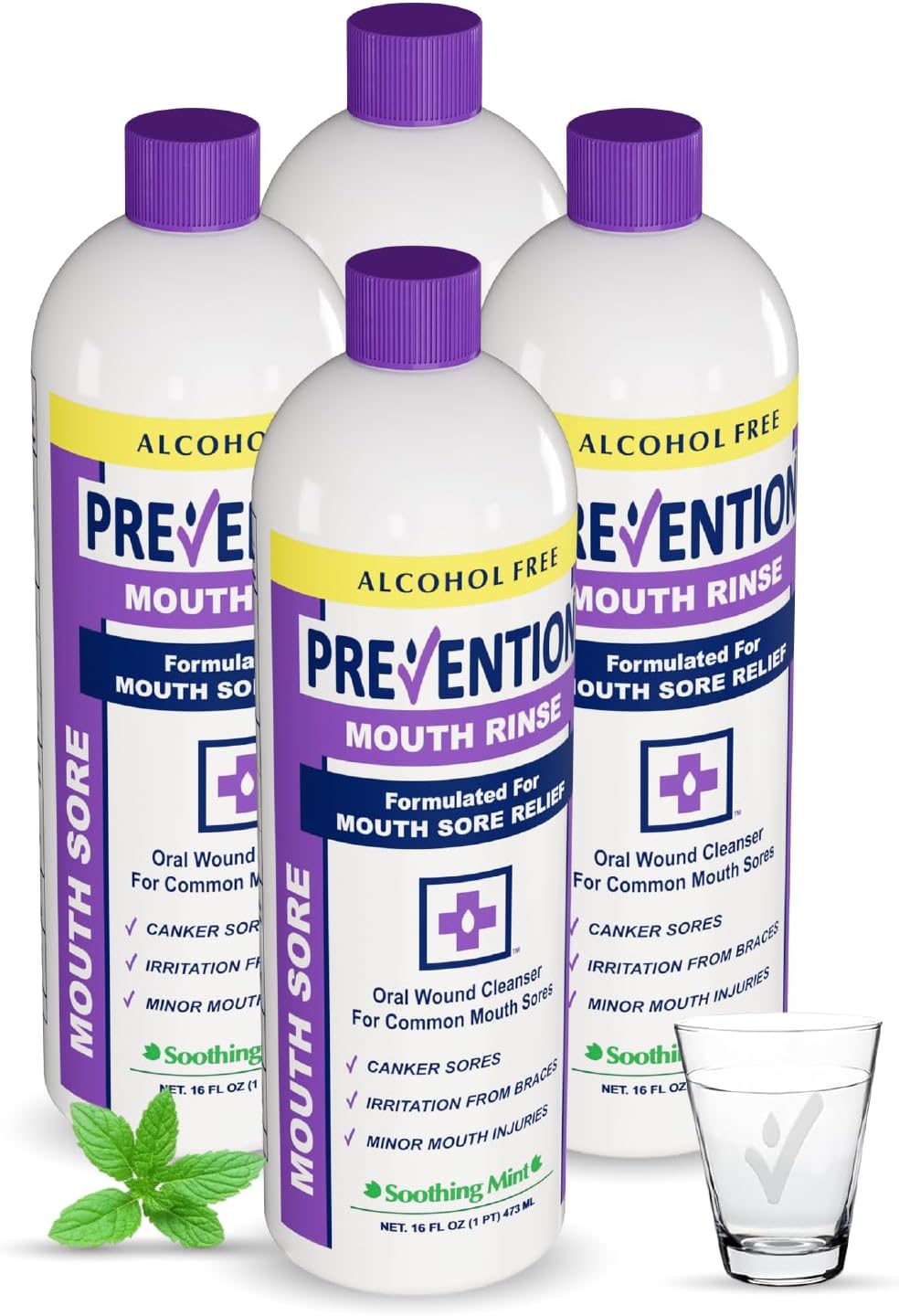 Prevention Mouth Sore Rinse for Canker Sores and Ulcers