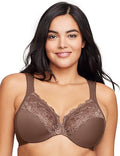 Glamorise Plus Size Low Cut Wonderwire Lace Bra - Supportive
