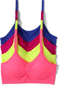Kalon 4 Pack Womens Nylon Spandex Removable Pads Comfort Cami Bras 36E