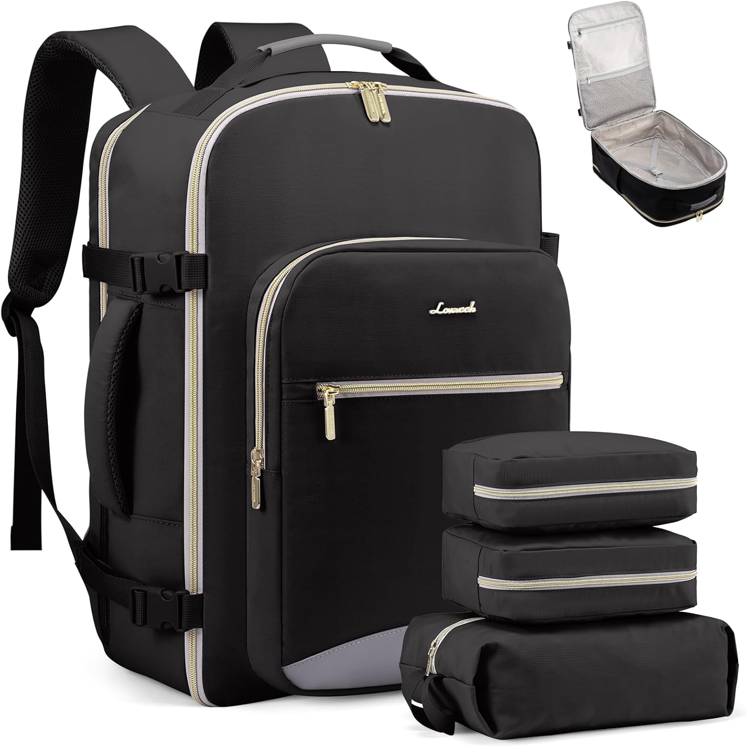 LOVEVOOK Travel Backpack 50L - Airline Approved Carry On Bag