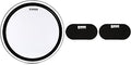 Evans EMAD2 Clear 22in Bass Batter Head and PB2 Patch Pair