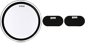 Evans EMAD2 Clear Bass Batter 22-inch Head with PB2 Patch