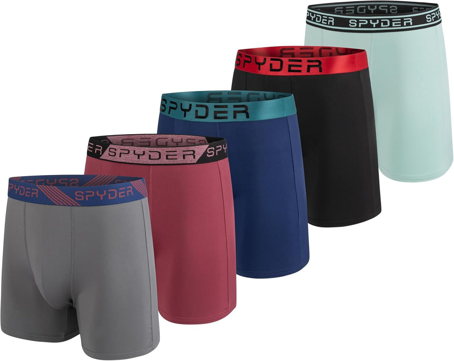 Spyder Mens Boxer Briefs 5 Pack for Ultimate Comfort and Support