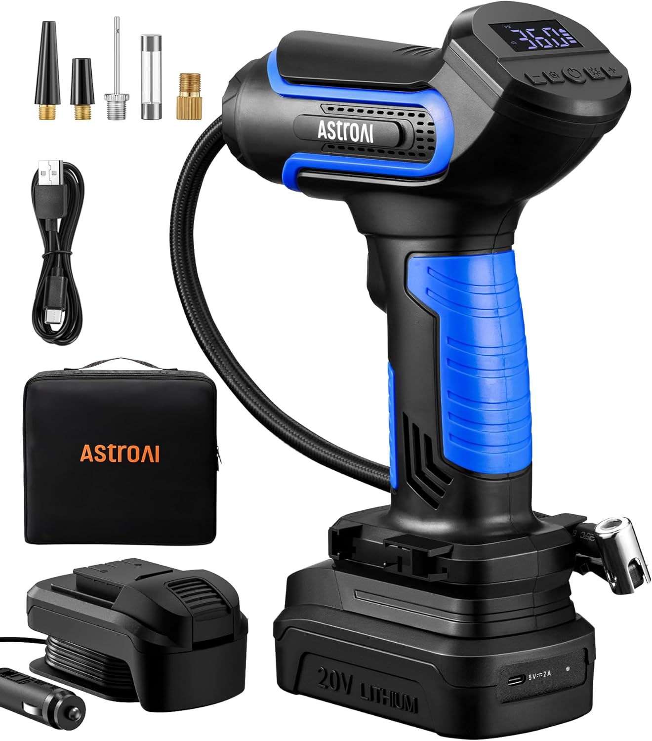 Portable Cordless Tire Inflator - 150 PSI Power