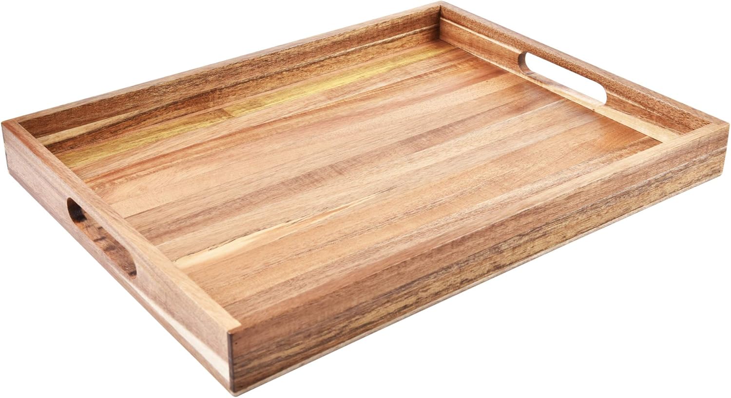 Acacia Wood Serving Tray (17) - Versatile & Stylish Essential!