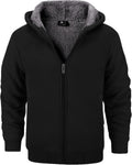 SECOOD Kids Hoodie Fleece Jacket - Warm Sherpa Lined Zip Up Jackets