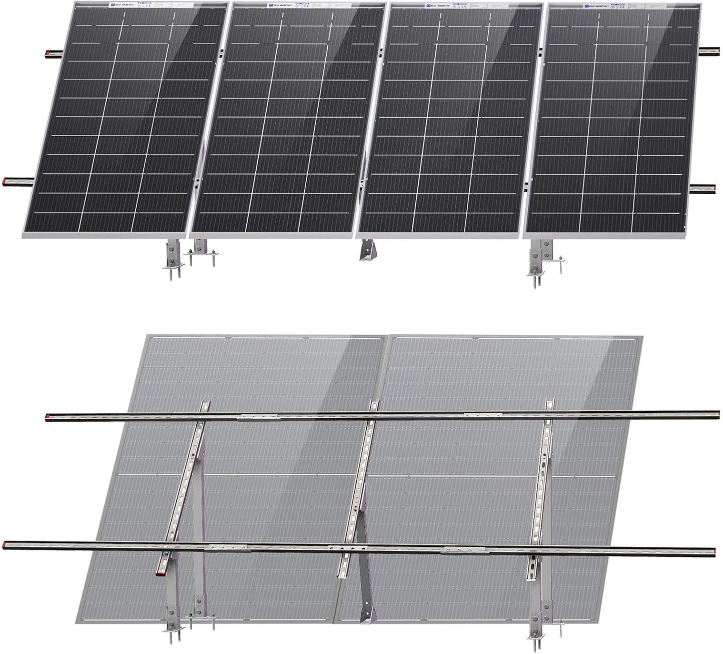 ECO-WORTHY Adjustable Solar Panel Mounting Brackets Kit System