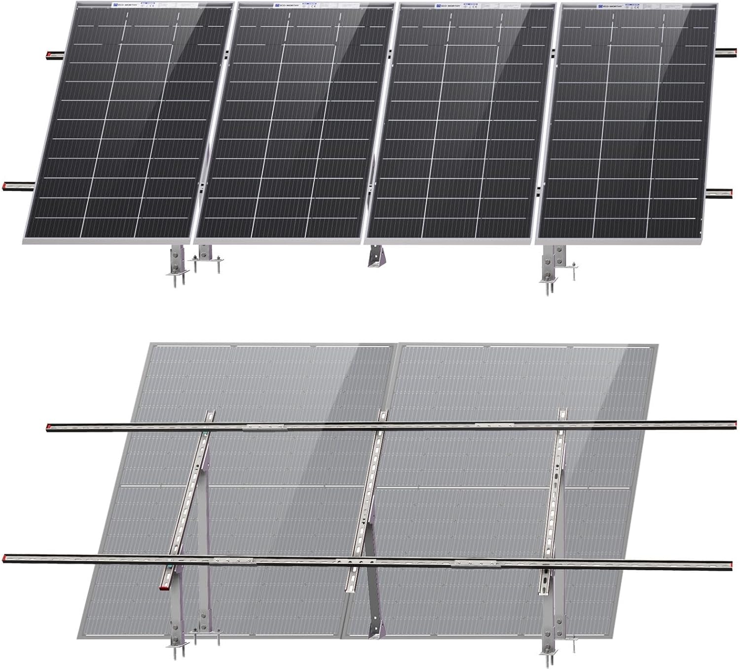 ECO-WORTHY Adjustable Solar Panel Mounting Brackets Kit System