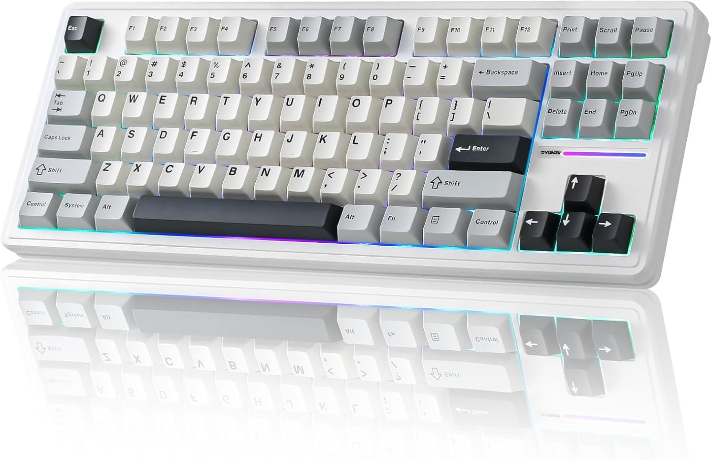 YUNZII YZ87 TKL Wireless Mechanical Keyboard with RGB Backlit