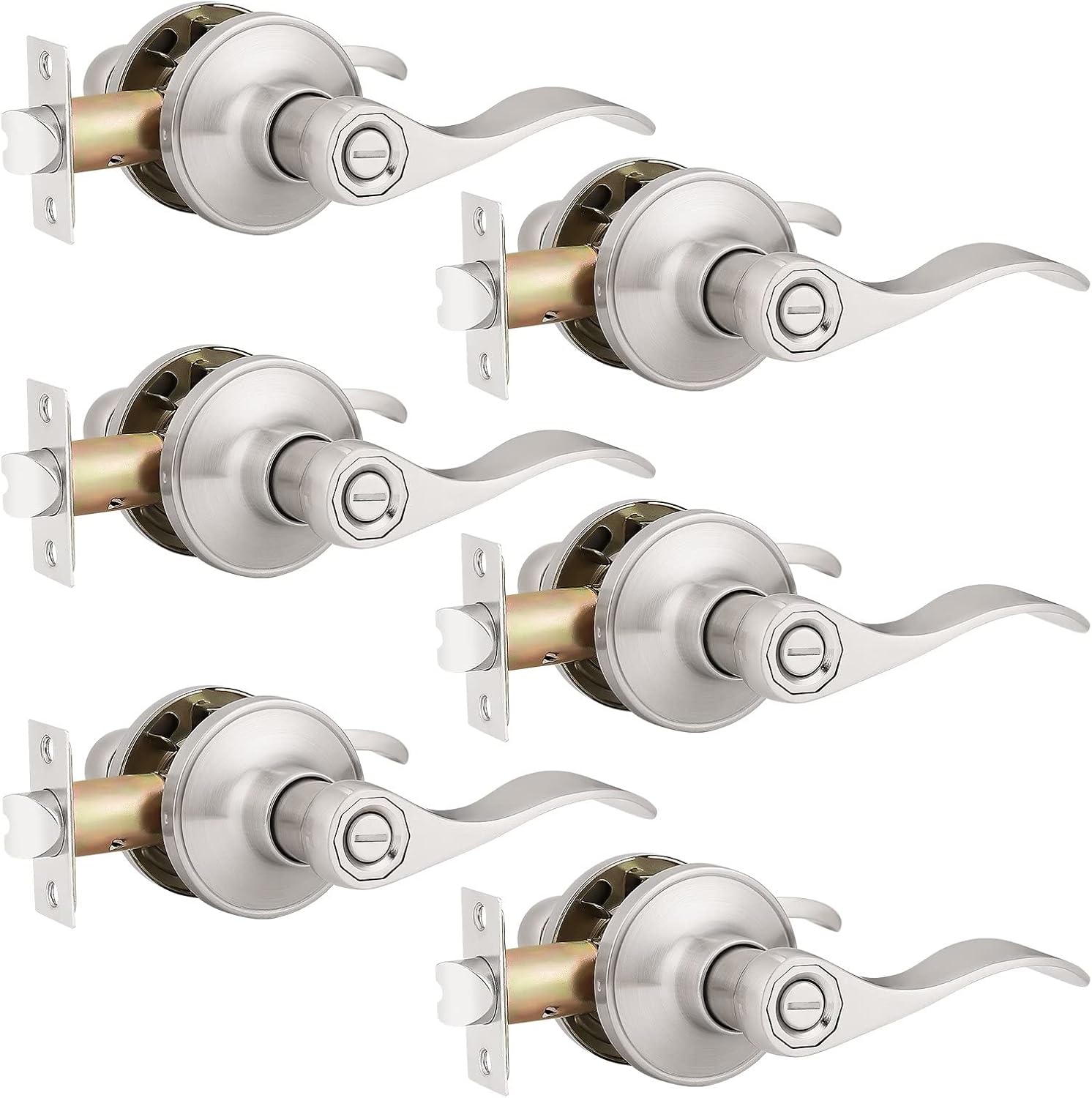 Probrico Privacy Door Lever Set for Bedroom & Bathroom Use