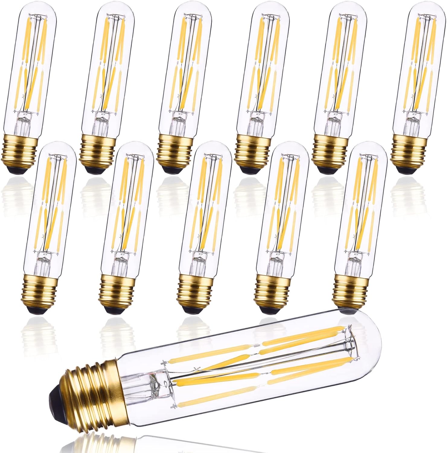 E26 LED Bulb Neutral Light 4000K Dimmable 8W Candle Bulbs