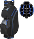 15 Way Organizer Divider Top Golf Cart Bag with Cooler & Rain Cover