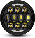 DOT Approved 80W 5.75 in Round LED Projection Headlight - Bright