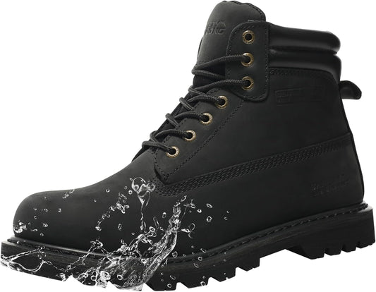 Work Boots for Men Waterproof Soft Toe Non Slip Comfortable