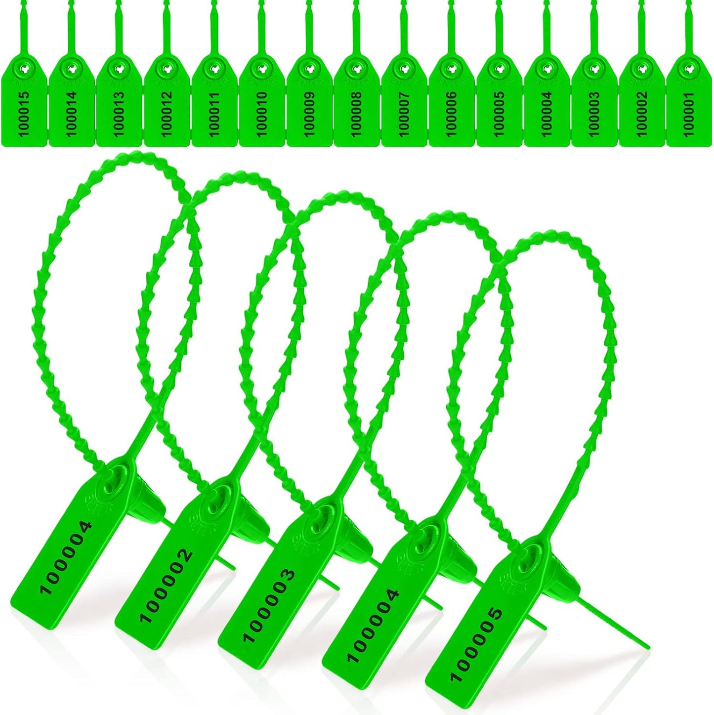 1000 Pcs Plastic Tamper Seals for Fire Extinguishers and More