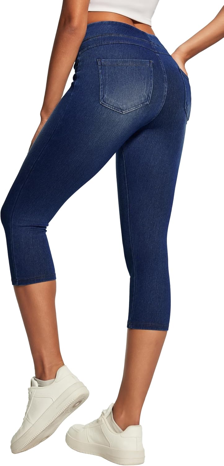 IUGA Jeggings for Women: Stylish High Waisted Capri Jeans