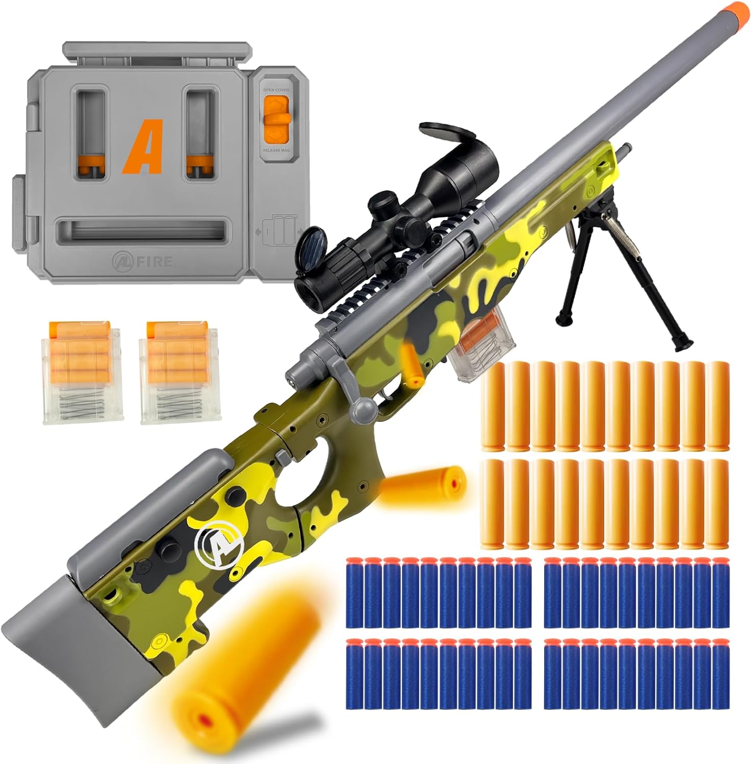 AGM MASTECH AWM Soft Bullet Toy Gun with Shell Ejecting Design