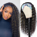 Headband Wig Human Hair Deep Wave 20 in 1B/27 - Easy Glueless Style