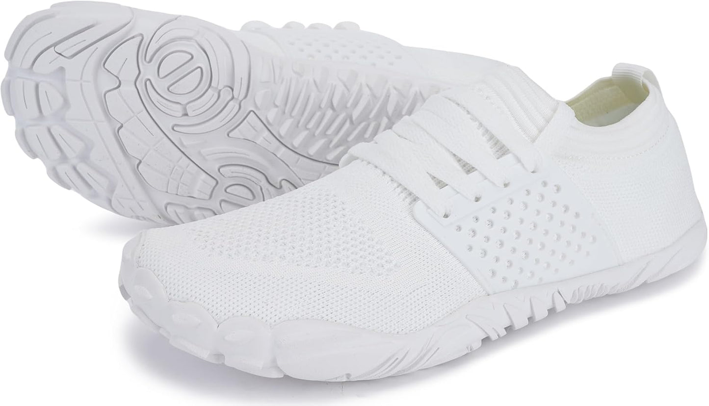 Women's Trail Running Barefoot Shoes with Wide Toe Box and Grip