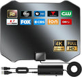 1900+ Miles Range Indoor TV Antenna with Amplifier - Long Coax Cable
