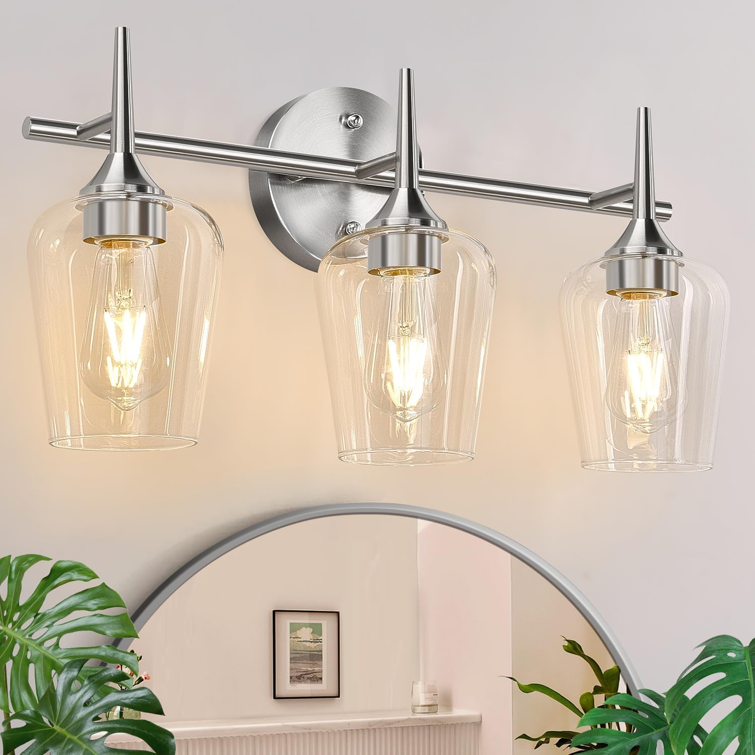 2025 Upgrade 3-Light Bathroom Light Fixtures for Elegant Spaces