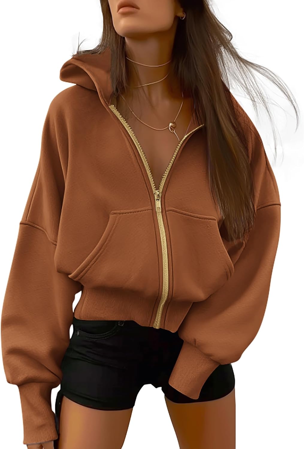 Trendy Zip Up Hoodie for Women - Fall Fashion Essential 2025