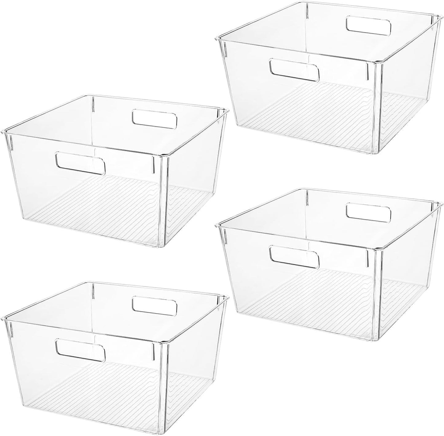 Extra Large Clear Plastic Storage Bins for Home Organization