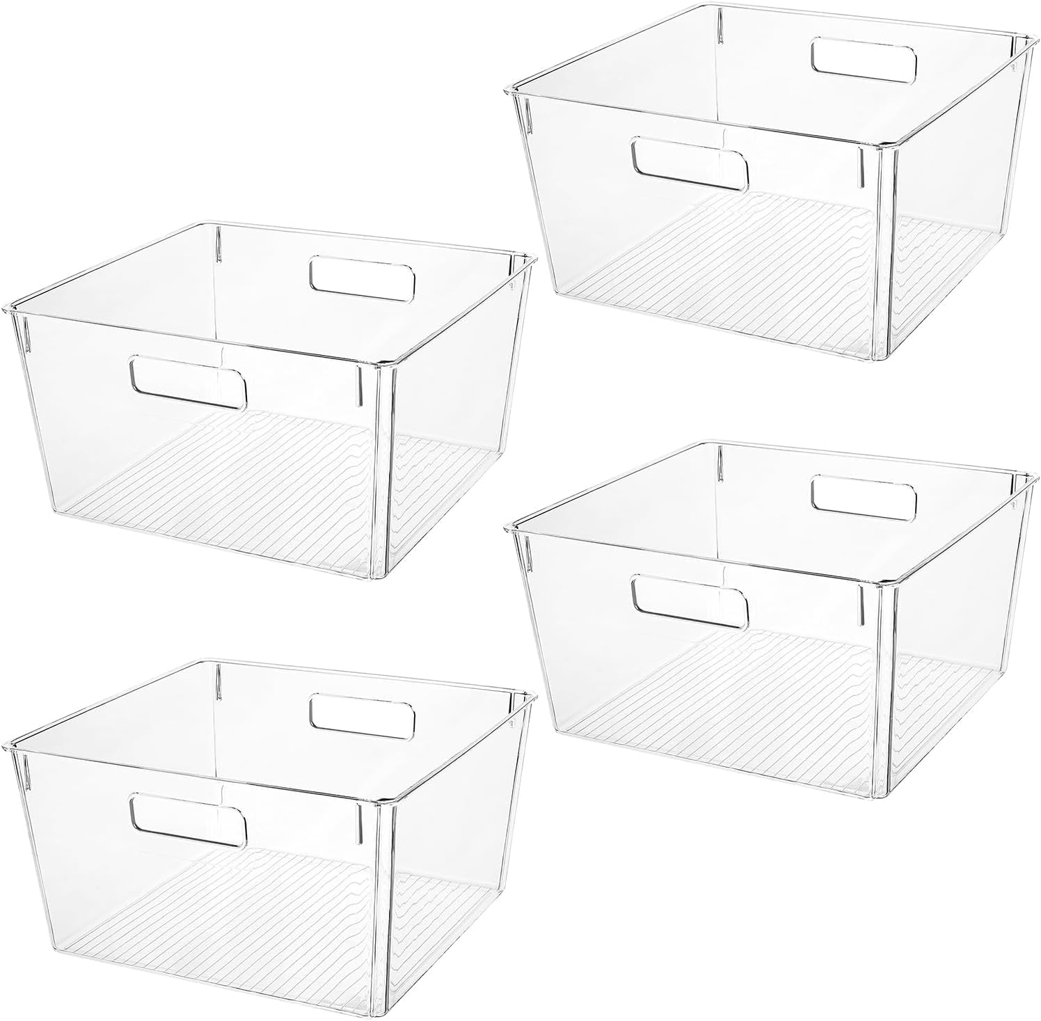 Extra Large Clear Plastic Storage Bins for Home Organization