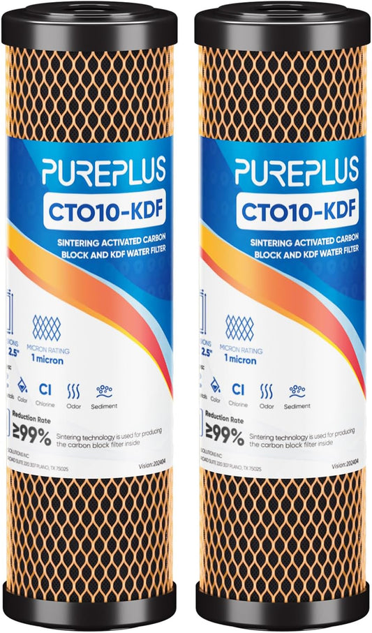 1 Micron 2.5 x 10 Whole House CTO Carbon Water Filter Cartridge