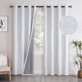 84 in Linen Blackout Curtains for Bedroom - Thermal Insulated Panels